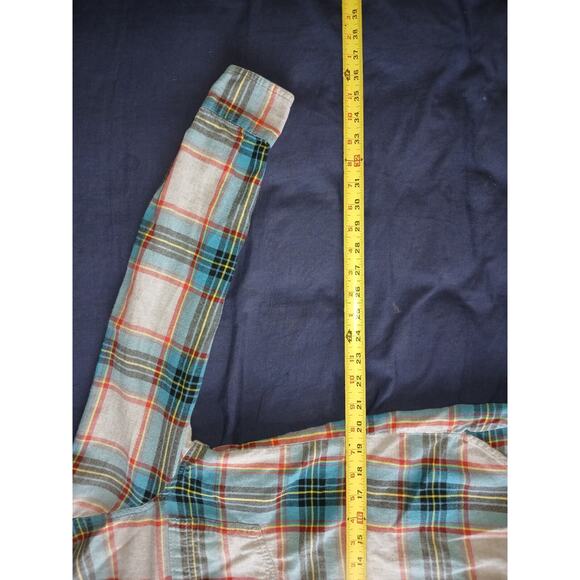 Old Navy Women's Multicolor Plaid Long Sleeve Button Shirt Good Condition Medium - Picture 3 of 4